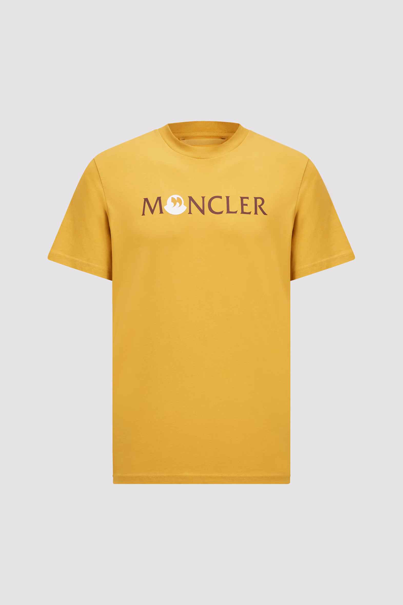 Punctuation Logo Cotton T-Shirt Men Yellow Moncler 2